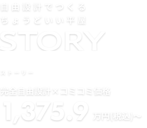 自由設計でつくる ちょうどいい平屋 NEW STORY