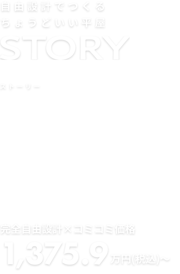 自由設計でつくる ちょうどいい平屋 NEW STORY